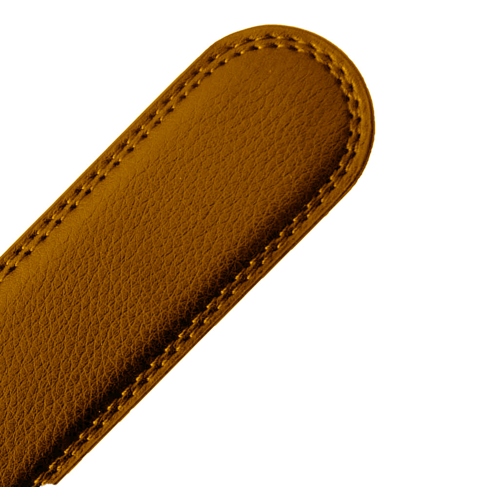 Splitlæder rem med afrundet ende