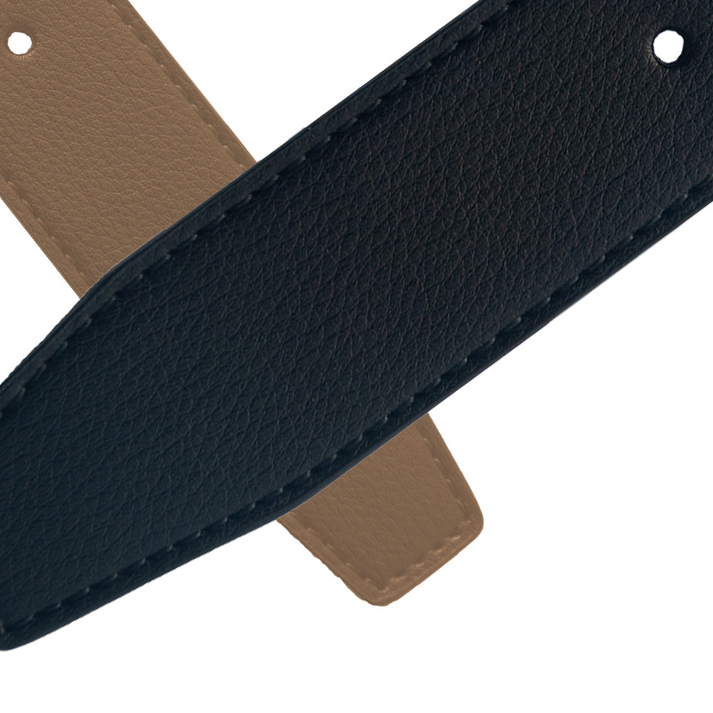 Vendbart splitlæder rem med spændehuller